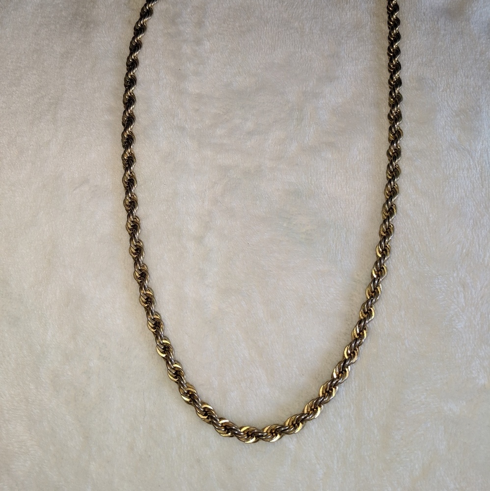 Avon Gold-tone Rope Necklace